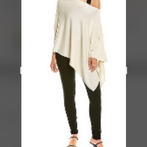 Missy size cashmere/silk blend poncho